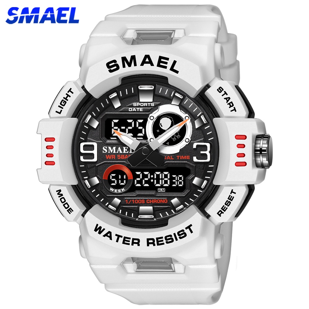 Smael Marca Hombres Reloj Deportivo Led Digital Anal Gico Doble