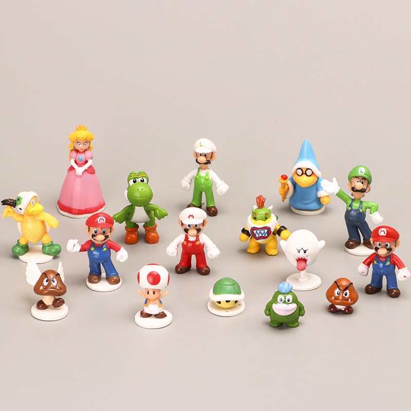 Pc Super Mario Bros Brinquedos De A O Bonecas Figura Cole O