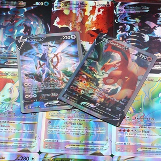 Tarjetas Holográficas Pokemon Vstar Vmax GX En Inglés Carta Con Arco