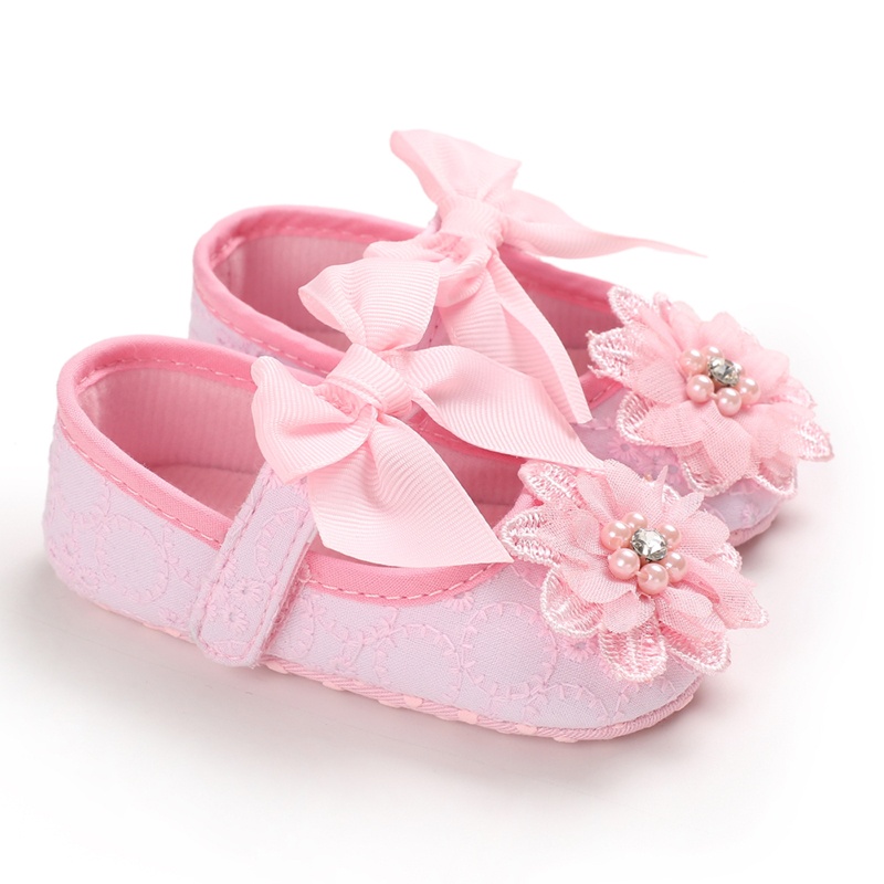 Zapatos De Beb Rosa Binyag Ni A Princesa Ni O Reci N Nacido Pisos Moda