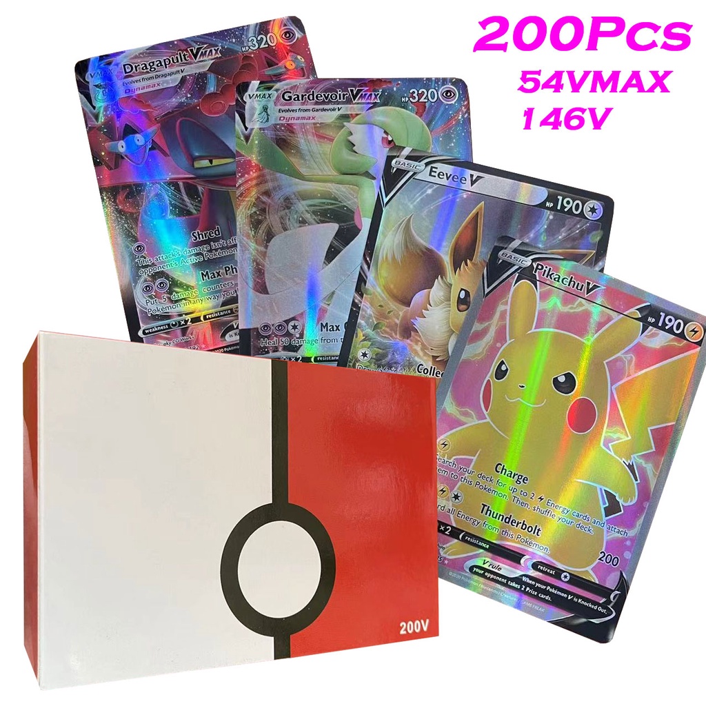 Tarjetas Holográficas Pokemon Vstar Vmax GX En Inglés Carta Con Arco