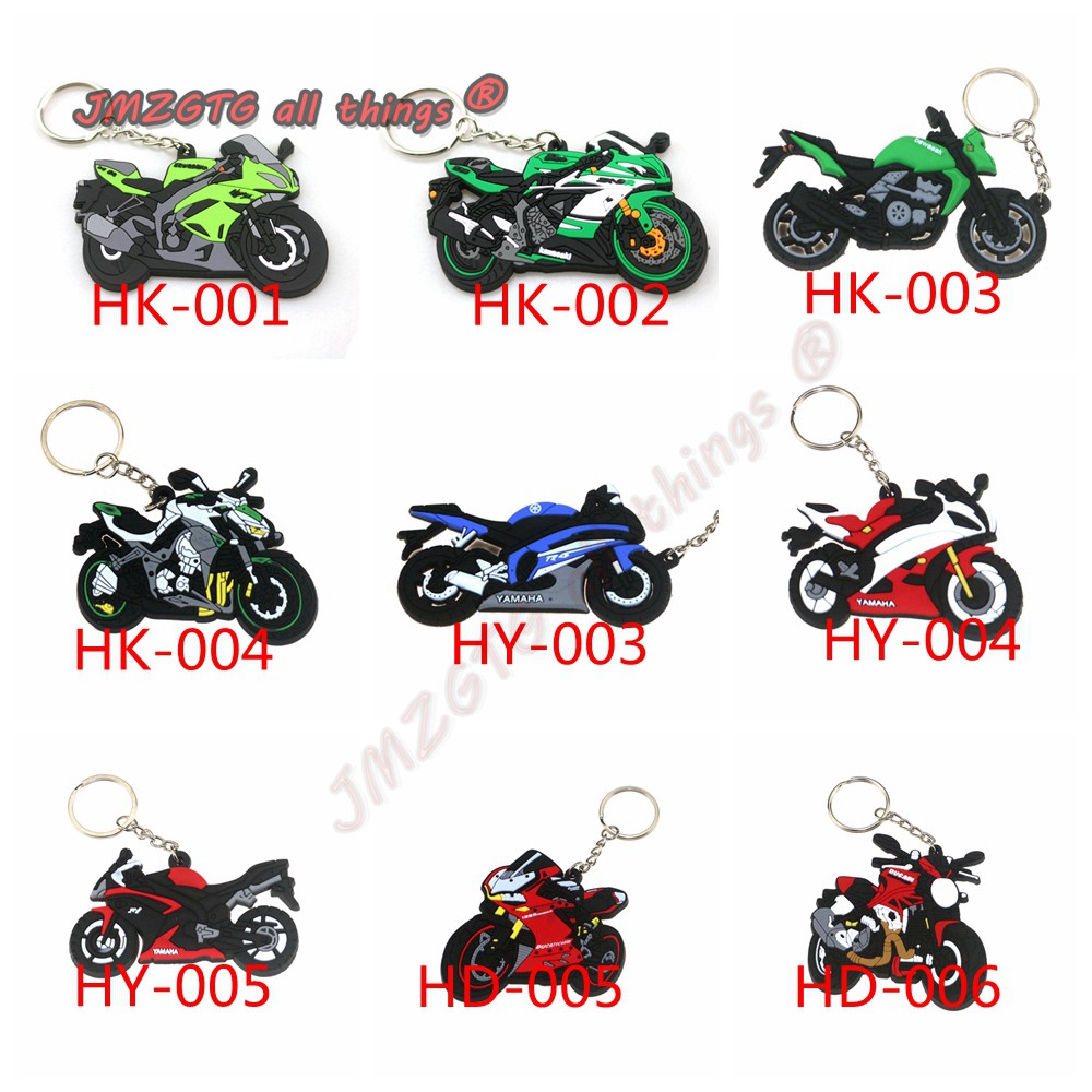 三维 Accesorios De Motocicleta Llavero De Goma Para Carreras De Motor