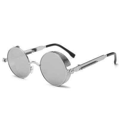 Linson Steampunk Gafas De Sol Reflectantes Redondas Polarizadas