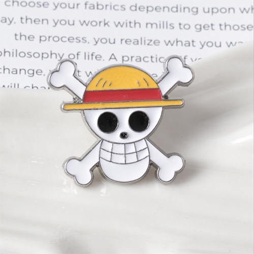 Una Pieza Luffy Aleaci N Broche Sombrero De Paja Diablo Fruta De