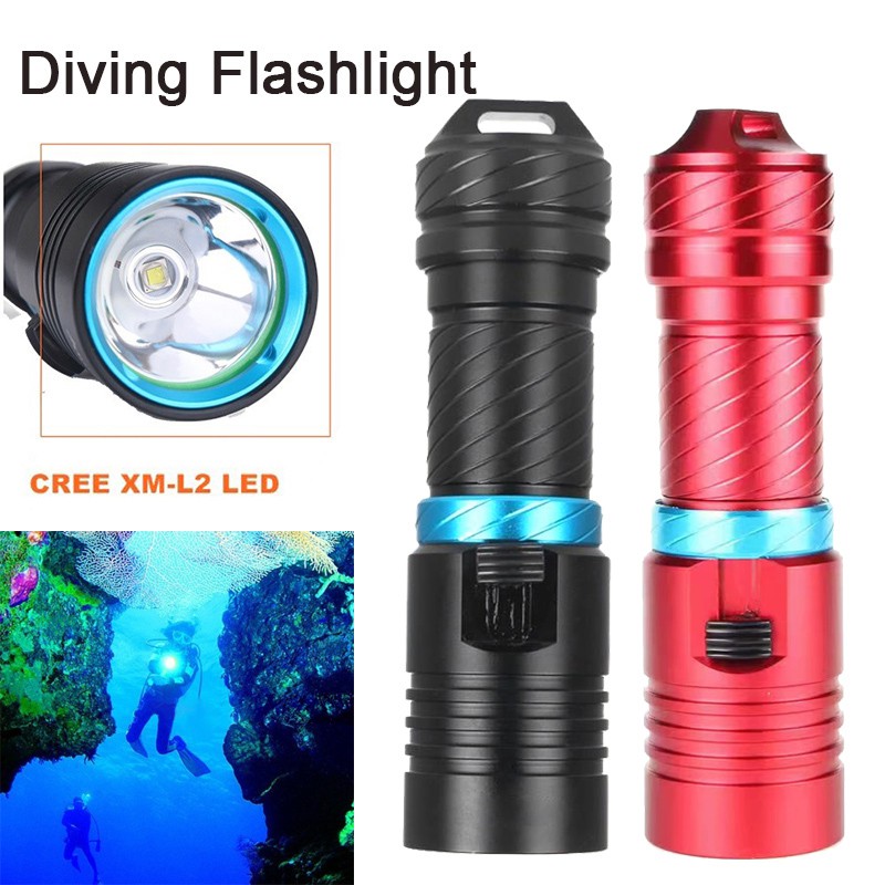 Linterna LED De Aluminio Para Buceo 50000LM XM L L2 T6 Para Ajustar La