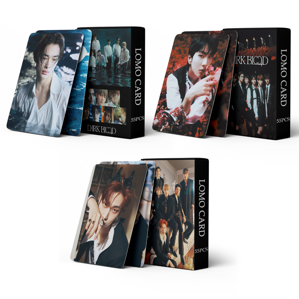 Kpop Unids Caja Enhypen Photocards Dark Blood Lomo Tarjeta Postal