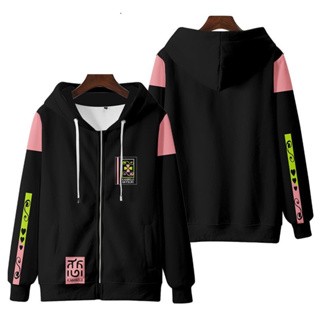 Sudadera Con Capucha Con Cremallera De Anime Demon Slayer Kanroji