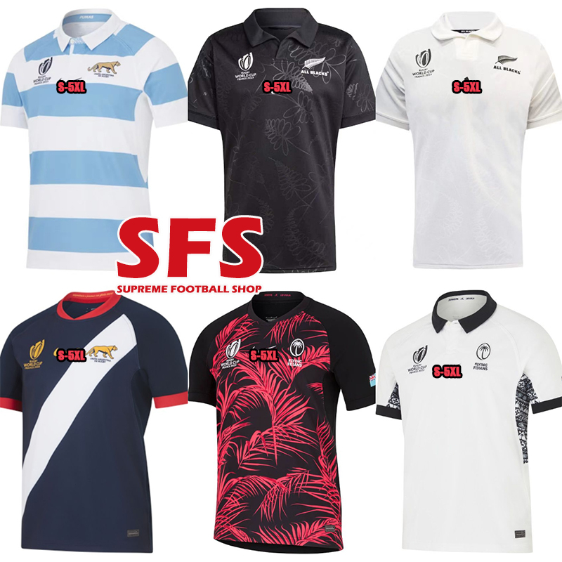 Sfs Top Quality Argentina Fiji Nueva Zelanda Todo Negro Rwc