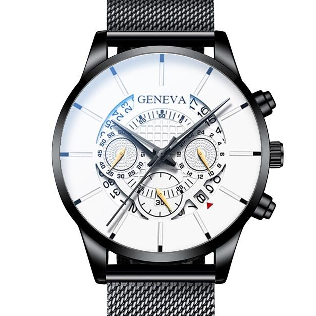 Geneva Reloj De Los Hombres De La Moda Del Calendario De Negocios