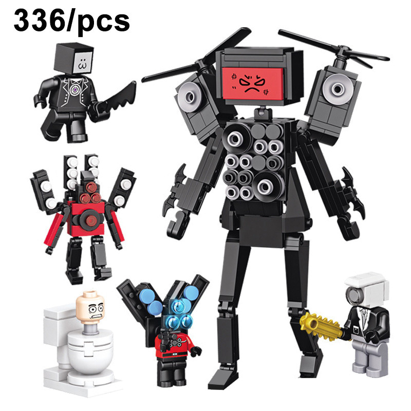 336 Piezas Ladrillos Skibidi Toilet Titan TV Man Set Compatible Lego