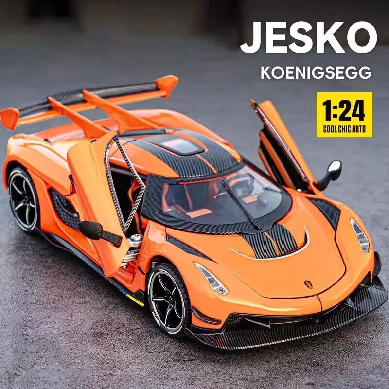 Coche Diecast 1 24 Koenigsegg Jesko Modelos De Coches De Aleación