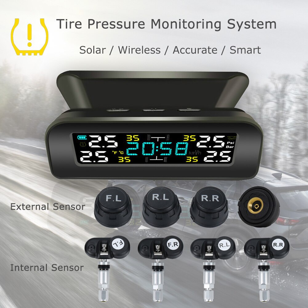 Smart Car TPMS Presión De Los Neumáticos Sistema De Monitoreo De