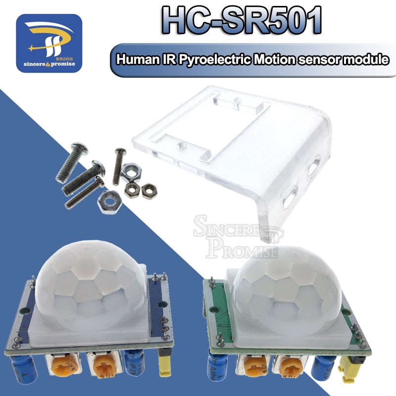 HC SR501 Ajuste IR Piroeléctrico Infrarrojo PIR Sensor De Movimiento