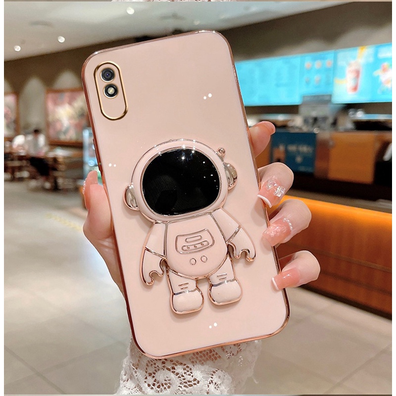 Xiaomi Redmi 9A Sport 9AT Funda Suave Chapada Astronauta Espacial Stand