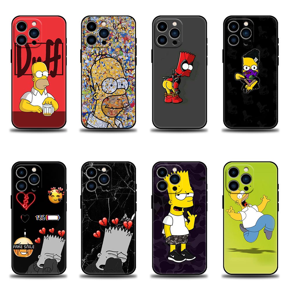 Anime Fresco Los Simpsons Familia Duff Funda De Teléfono Para iPhone