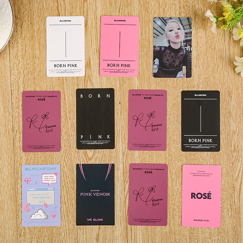 Kpop BLACKPINK Album Born Pink Membership Photo Card Para Blink Gift