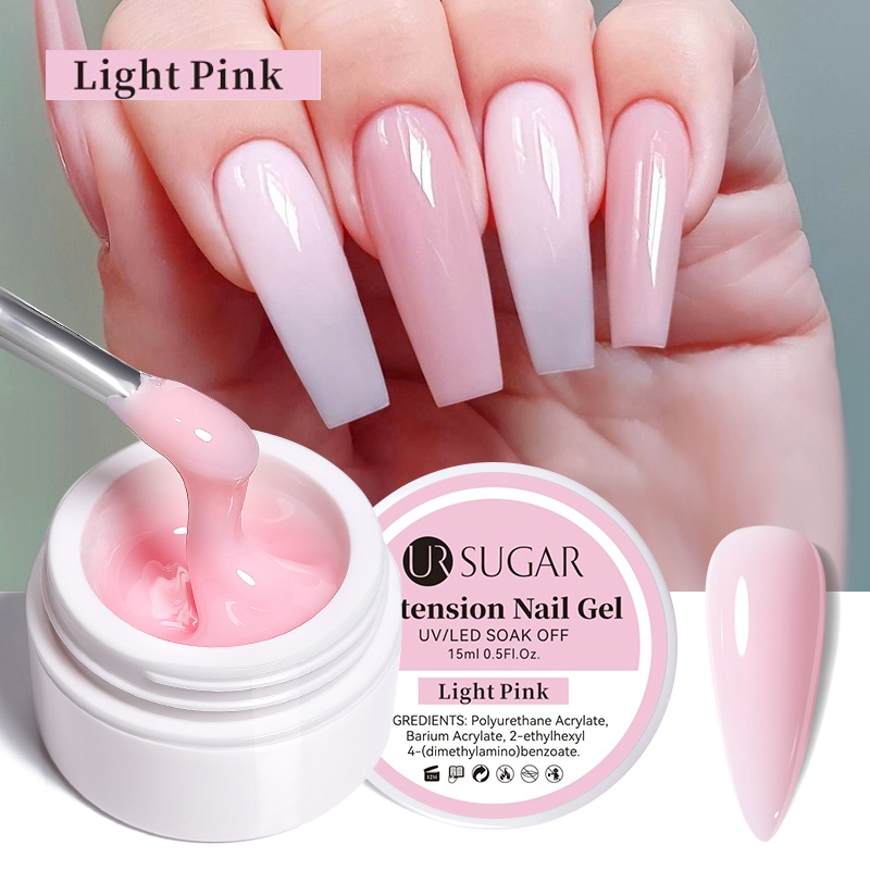 Ur Sugar Ml Gelatina Desnuda Extensi N Blanca Gel De U As Duro Forma