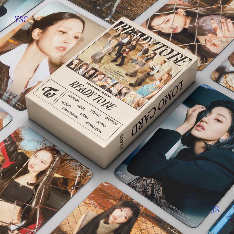 YSC 55 Unids Set Kpop Twice New Ablum Ready To Be Lomo Cards Girls