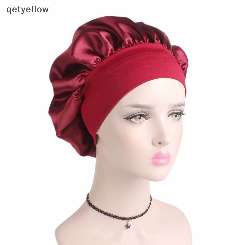 Qety Sa Gorra De Pelo De Noche Para Mujer Satin Night Hair Cap Gorro