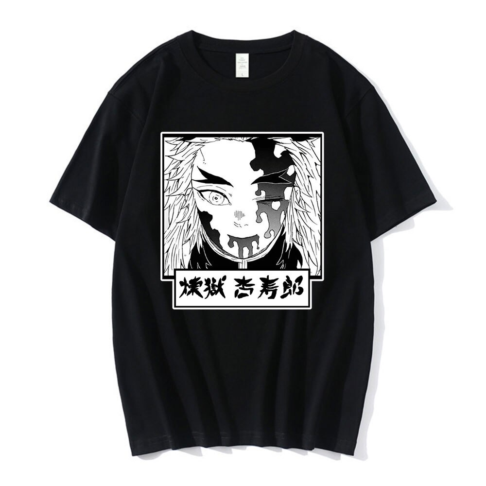 Anime Japon S Demon Slayer Camiseta Kimetsu No Yaiba Manga Rengoku