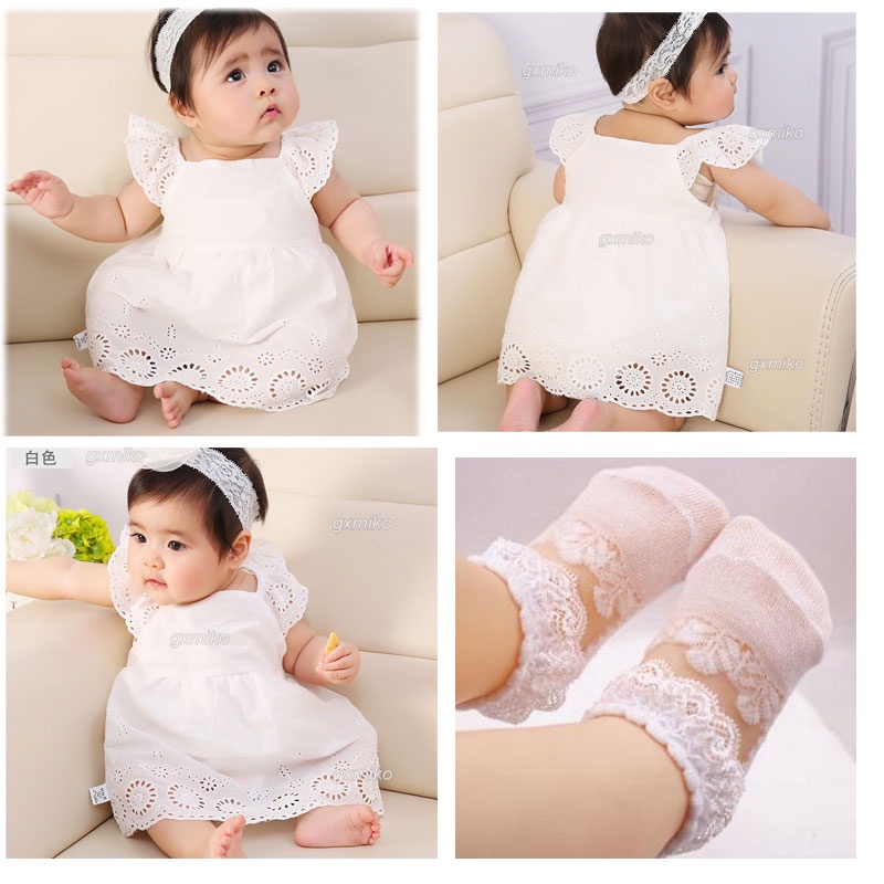 Vestido De Bautizo Para Bebé Niña 1 Año De Edad Cumpleaños Blanco