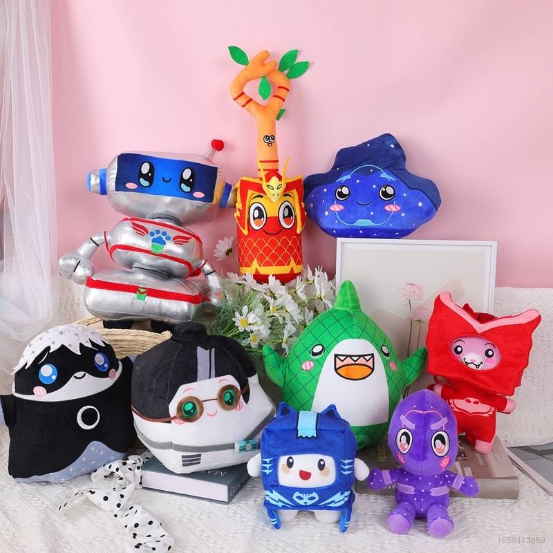 PJ Masks Anime Lankybox x Máscaras Muñecas De Peluche Foxy Owlette Boxy