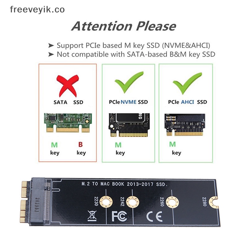 Freeveyik Hot M Nvme Ssd Convertir Tarjeta Para Macbook Air Pro