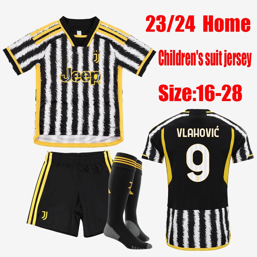 23 24 VLAHOVIC CHIESA MILIK JUVENTUS El Último Traje De Camisetas De