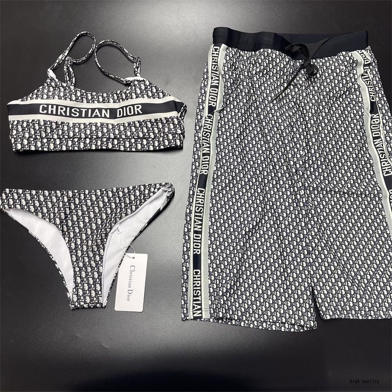 Dior Traje De Baño Nuevo Estilo Bikini Cuerpo Completo Letra