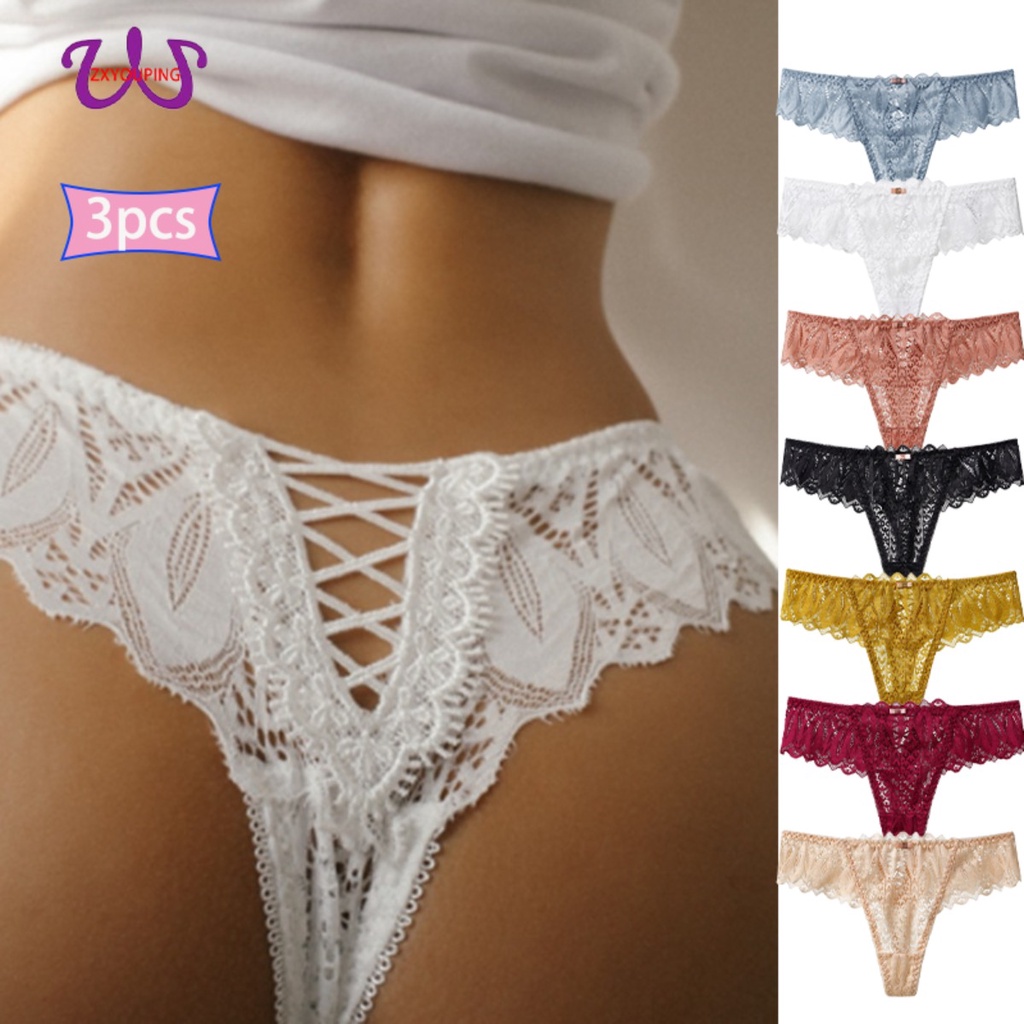 Zxyouping Pcs Mujeres G String Bragas Encaje Tanga Dulce Tentaci N T