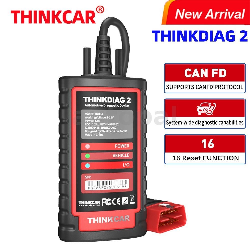 THINKCAR THINKDIAG 2 Escáner Lector De Código OBD2 Sistema Completo