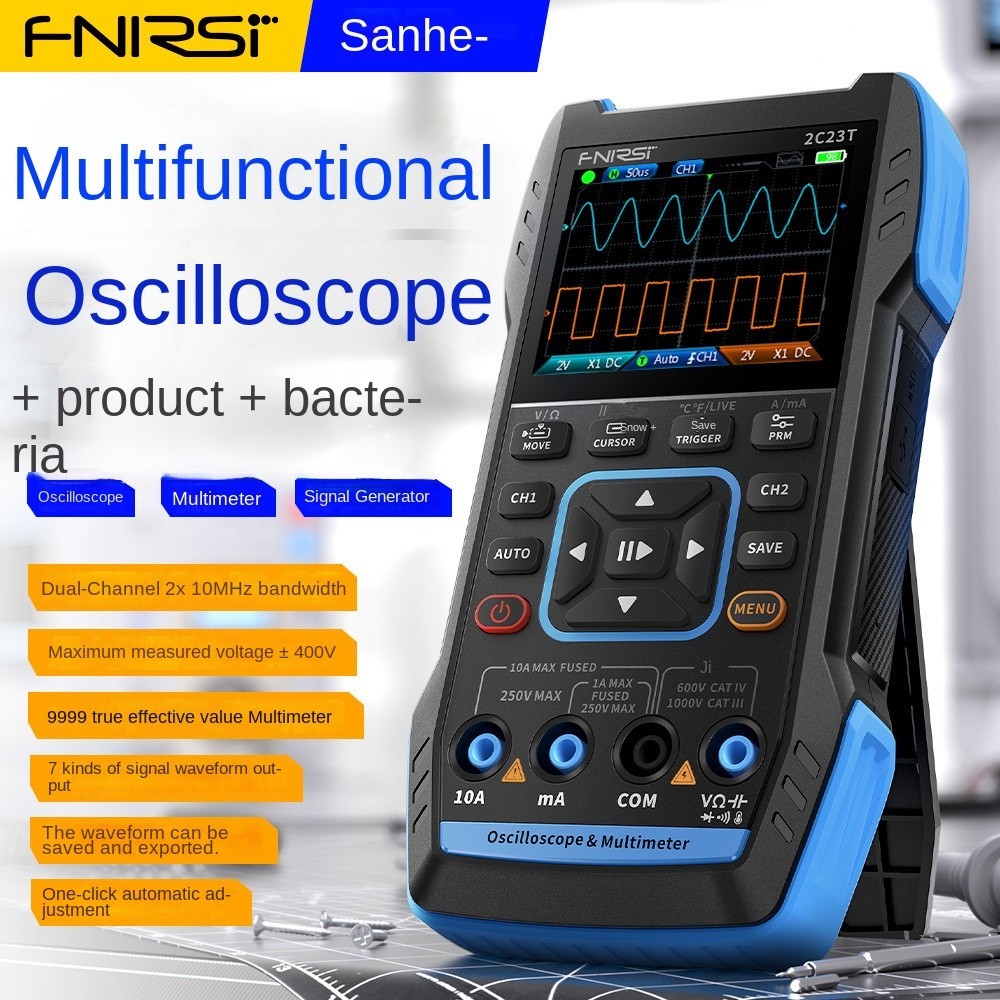 Fnirsi Mult Metro Digital De Mano Osciloscopio Tres En Uno Generador De