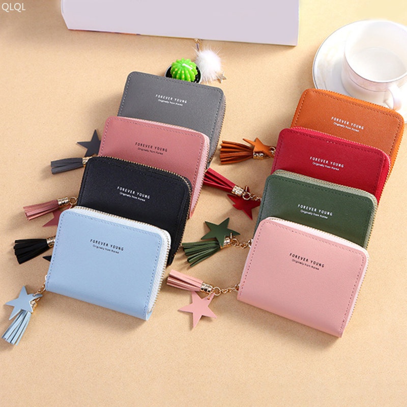 Mini Cartera Pequena De Moda Para Mujer Monedero Corto Con Cremallera Tarjetero Estilo Simple Carteras Shopee Colombia