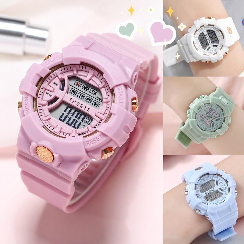 Moda Nuevo Reloj Deportivo Mujer G Impermeable Digital Led Damas