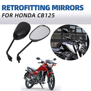 Espejos Retrovisores Moto Universales HD con Luces Espejo Plano Carbono