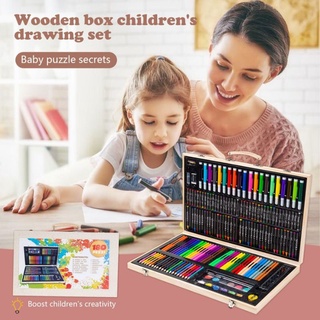 Set De Arte Para Niños 208 Piezas Portátil Crayon Colores – Insanto  Tecnologia