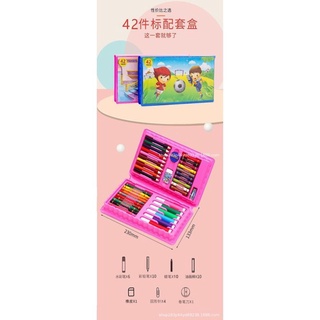 COLOMERA ARTS 143 piezas de suministros de arte, juego de arte de madera,  kit de pintura de dibujo, incluye pasteles al óleo, crayones de colores, –  Yaxa Store