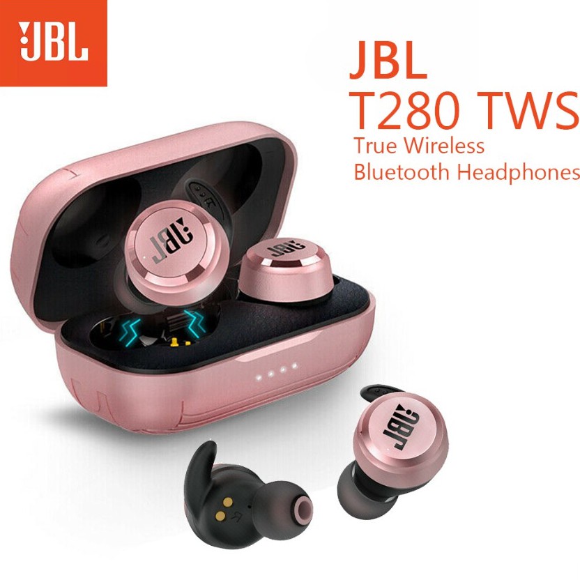 JBL T280 TWS Audífonos Inalámbricos - Rojo