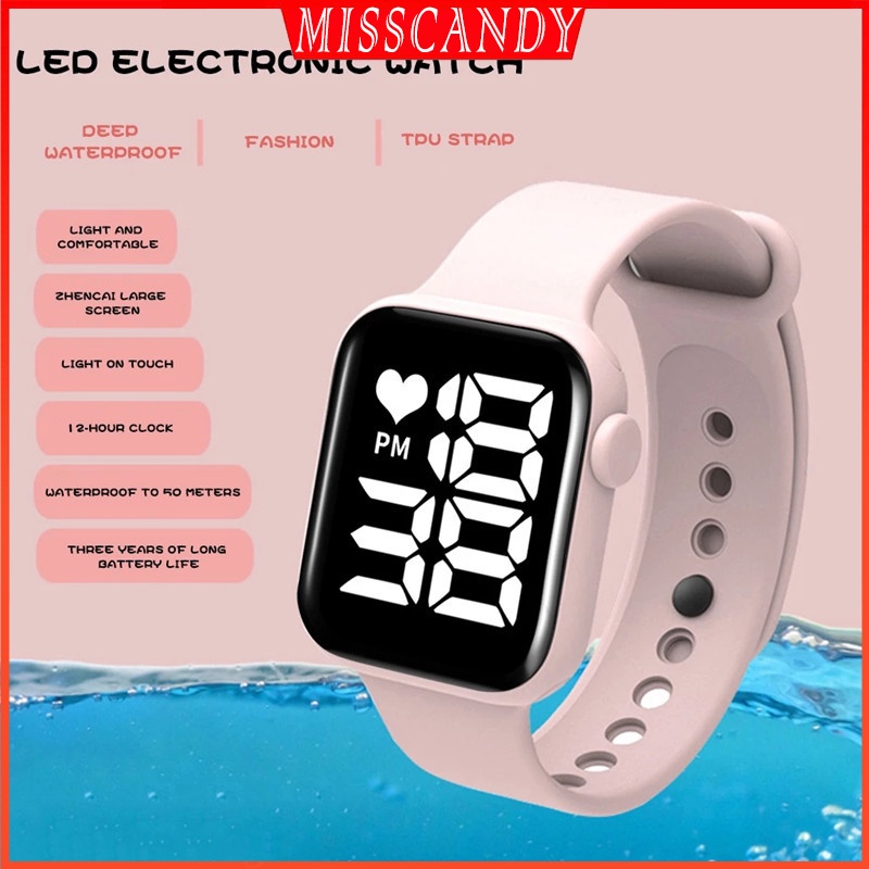 Relojes deportivos con función digital LED para hombre