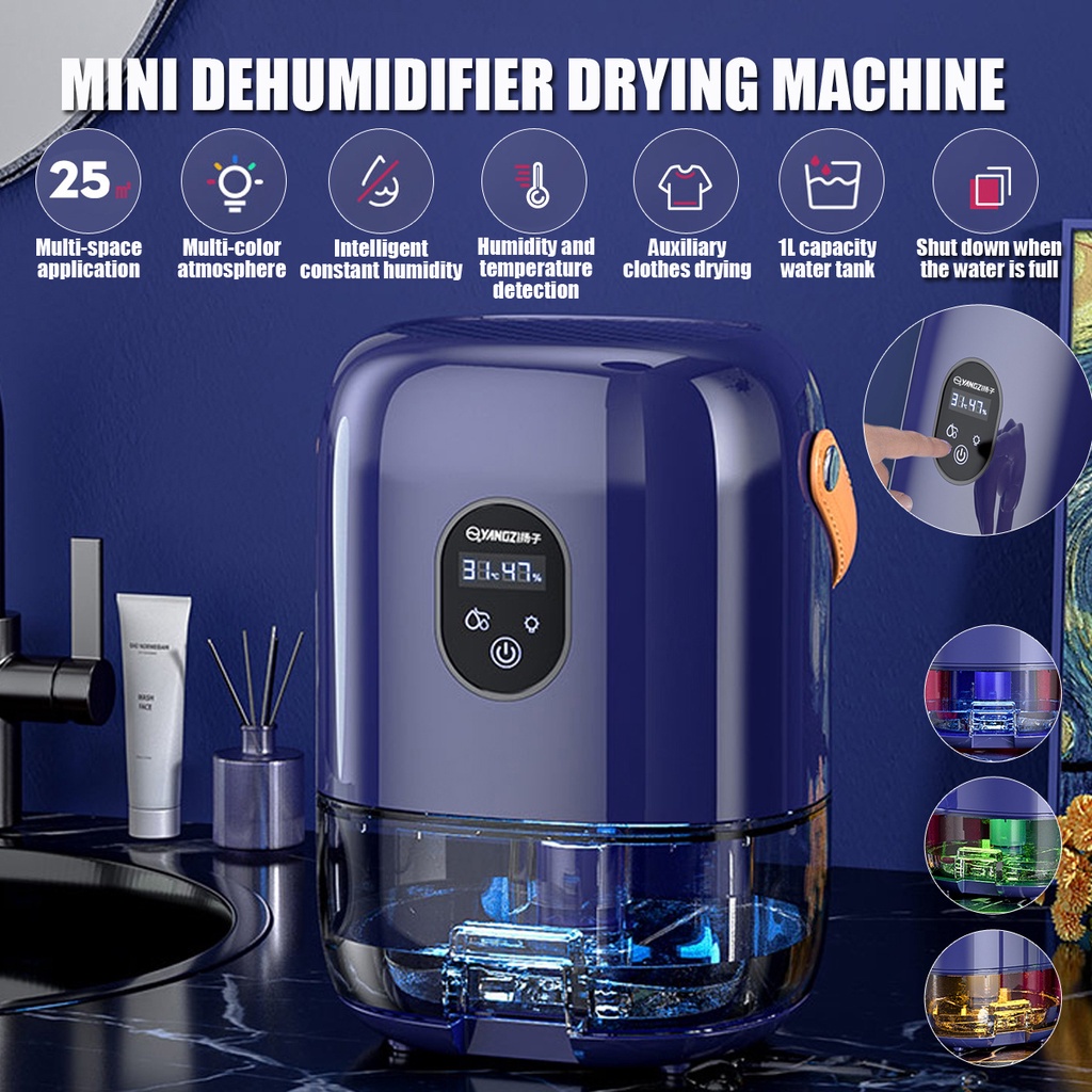 HOMCOM Deshumidificador 12L/día Depósito De Agua 2,5L Con Ruedas Temporizador De 24 Horas