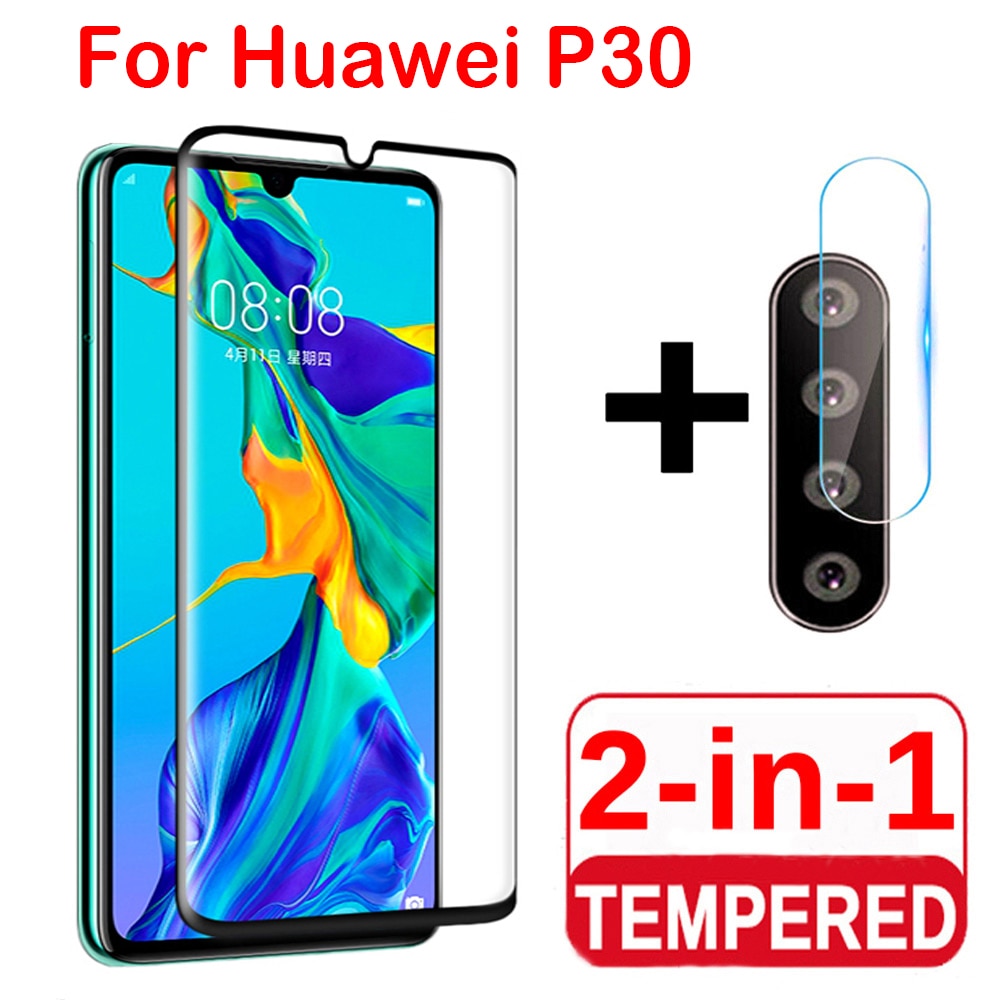 Protector De Pantalla 2 En 1 Para Huawei P30 lite Pro Pel cula De