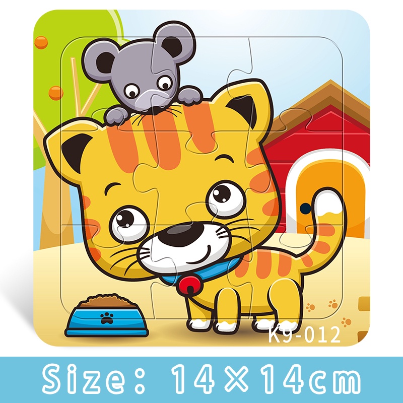 Dibujos Animados Rompecabezas De 10 Piezas Para Imprimir A Color