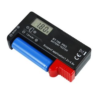 Comprobador de Pilas de 1.5 y 9 voltios. Medidor de baterías con botón  probador Digital. Probador de Pilas Universal.