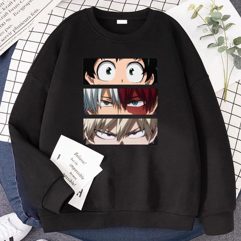 My Hero academia basic crewneck su ter anime Child gla store