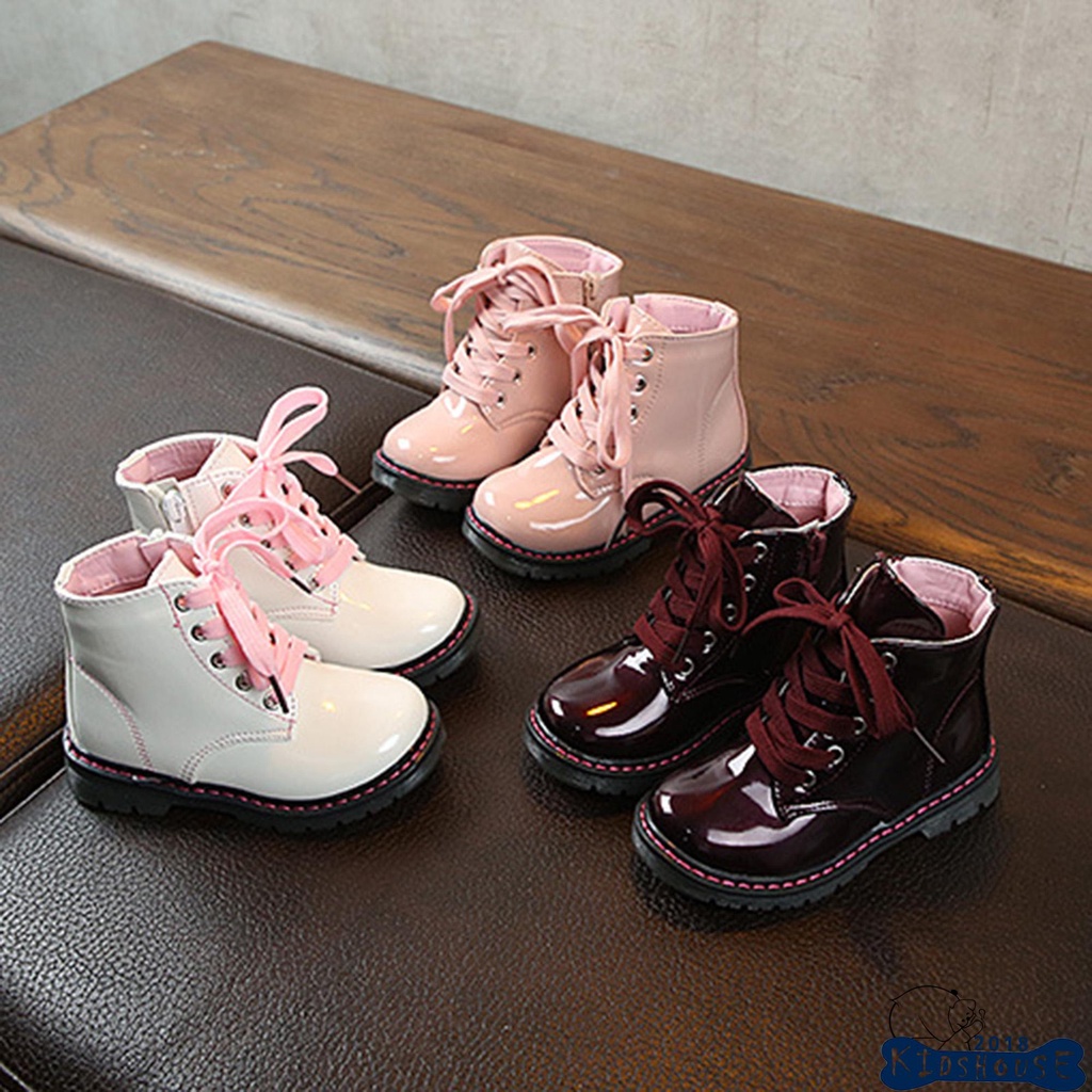 Botas en charol online para niña