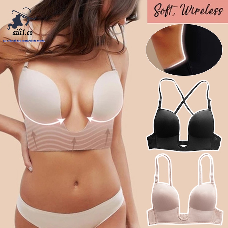 Liftup Brasier De Espalda Baja Con Relleno Ligero Para Escote Ropa