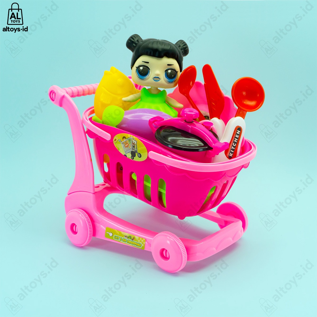 Carrito de compras feliz juguetes para ni as carro de cocina para