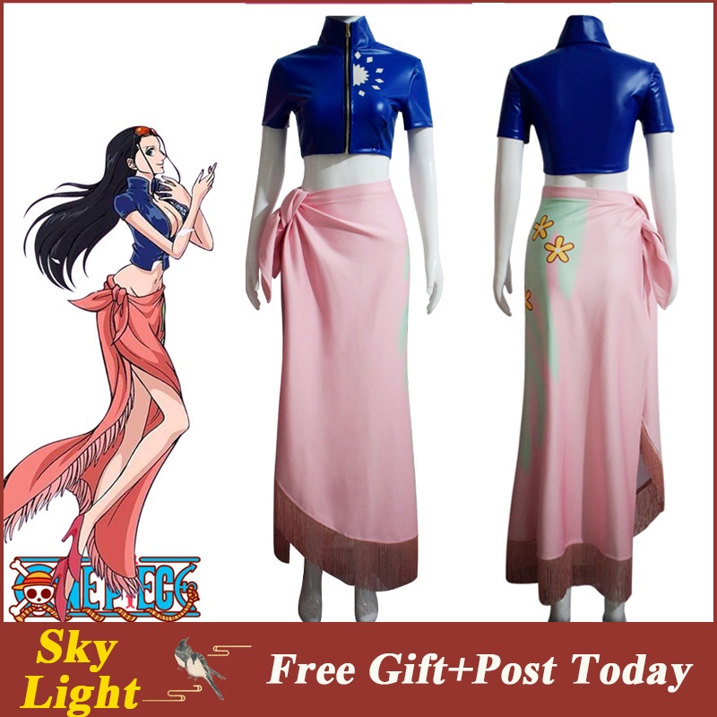 Anime One Piece Miss Allsunday Cosplay Costume Country Nico Robin Mujeres Kimono Fiesta De