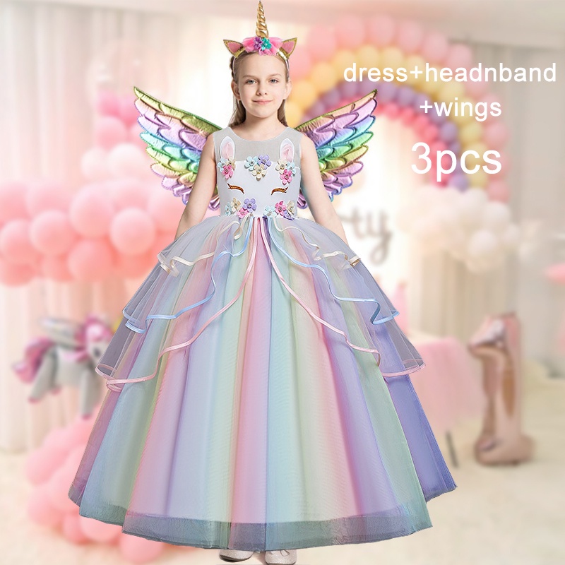 Vestidos Largos Traje De Unicornio De NiÃ±a Vestidos De Unicornio