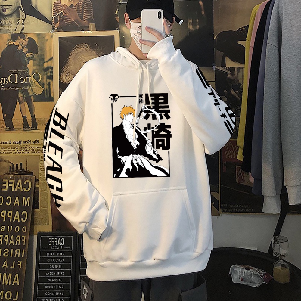 Sudadera Con Capucha Con Estampado De Bleach Anime Kurosaki Ichigo